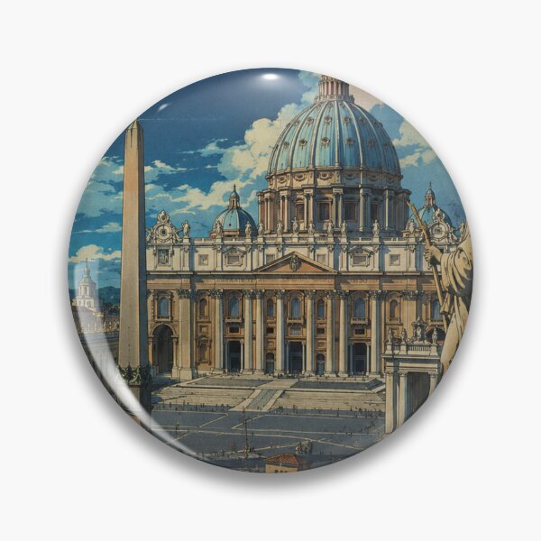 Item preview, Vintage Vatican City Retro Anime Travel Poster | Japanese 80s Style Wall Art designed and sold by ElartedeNoel.