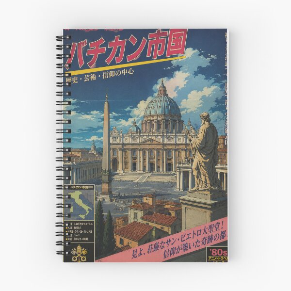 Item preview, Vintage Vatican City Retro Anime Travel Poster | Japanese 80s Style Wall Art designed and sold by ElartedeNoel.