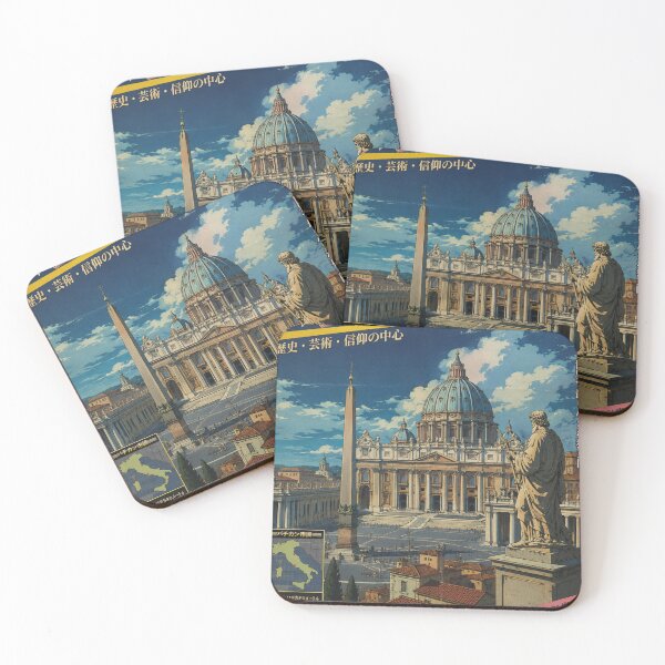 Item preview, Vintage Vatican City Retro Anime Travel Poster | Japanese 80s Style Wall Art designed and sold by ElartedeNoel.