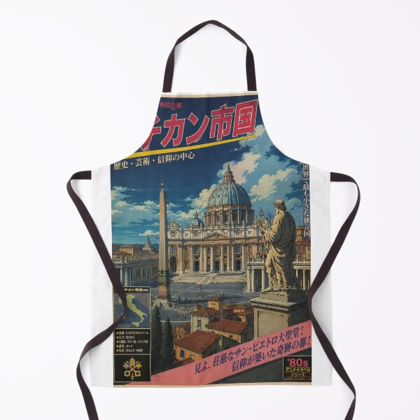 Item preview, Vintage Vatican City Retro Anime Travel Poster | Japanese 80s Style Wall Art designed and sold by ElartedeNoel.