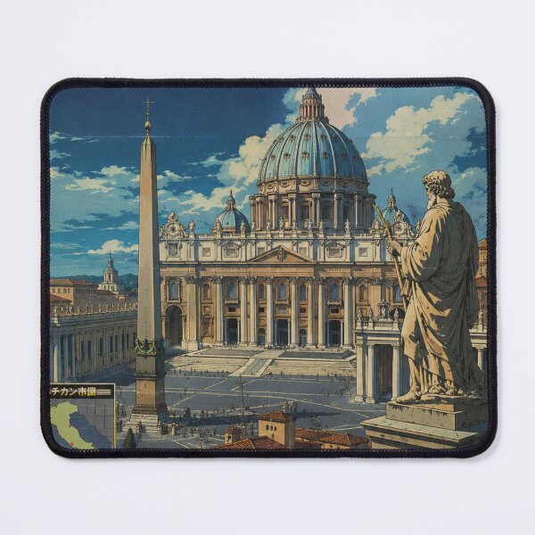 Item preview, Vintage Vatican City Retro Anime Travel Poster | Japanese 80s Style Wall Art designed and sold by ElartedeNoel.
