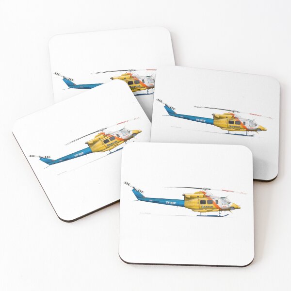 Item preview, BELL 412 VH-NSV CHC MOORABBIN 2013 designed and sold by Grubby Fingers Aircraft Illustration.