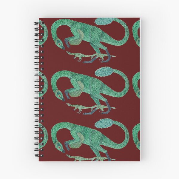 Item preview, Mother green Gallimimus in gouache paints designed and sold by WolfRaven Creations.