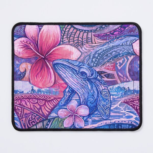 Item preview, Breaching Humpback Whale Abstract - Digital Watercolor Painting designed and sold by sunnthreads.