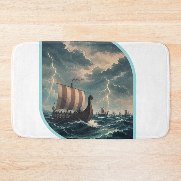Item preview, Viking Storm Ships Digital Art | Ray Vikings designed and sold by RAYapparel.