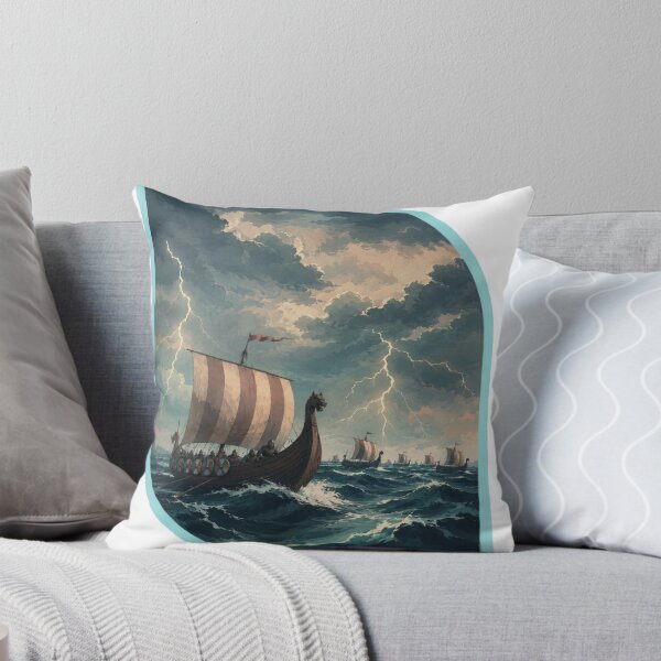 Item preview, Viking Storm Ships Digital Art | Ray Vikings designed and sold by RAYapparel.
