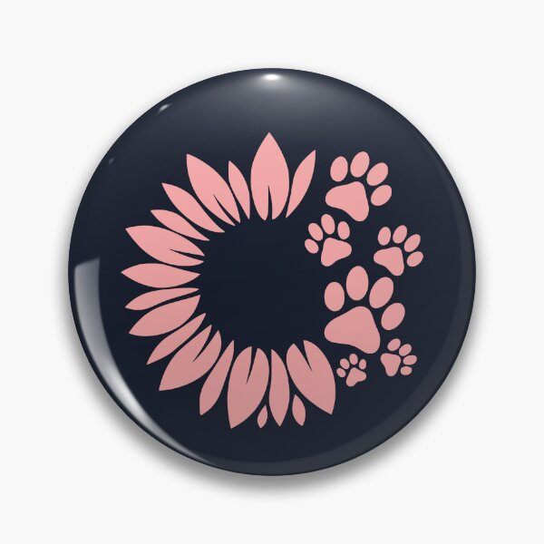 Item preview, Pink Sunflower Paw Print designed and sold by Corvoria.