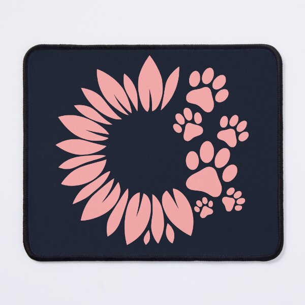 Item preview, Pink Sunflower Paw Print designed and sold by Corvoria.