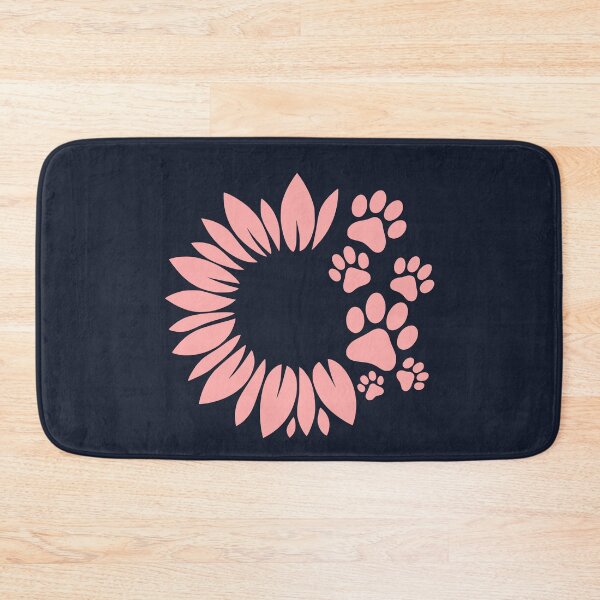 Item preview, Pink Sunflower Paw Print designed and sold by Corvoria.
