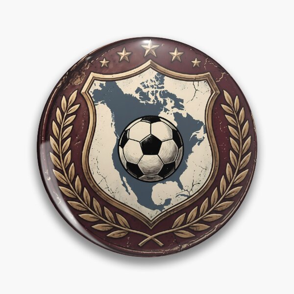 Item preview, North America United Soccer Emblem designed and sold by laughingshirts.