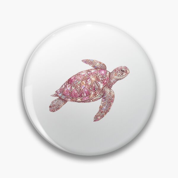 Item preview,  Glitter Pink Sea Turtle Stained Glass designed and sold by SOUFIANE1991.