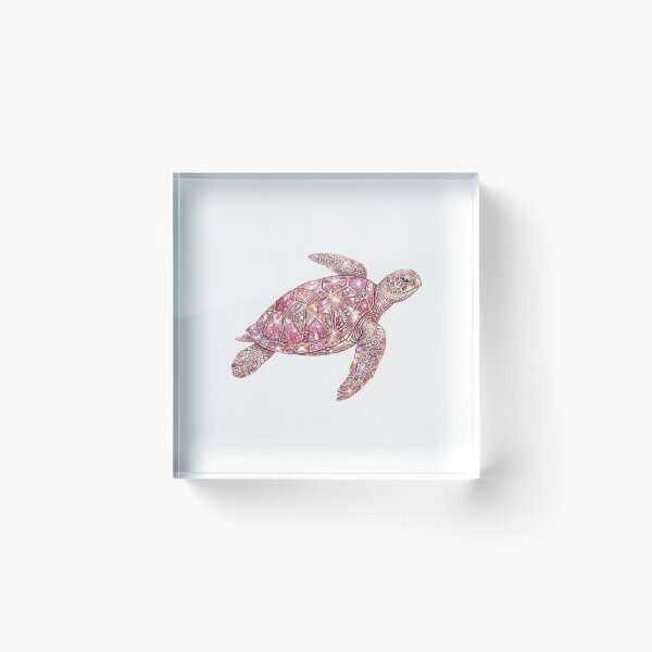 Item preview,  Glitter Pink Sea Turtle Stained Glass designed and sold by SOUFIANE1991.