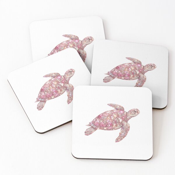 Item preview,  Glitter Pink Sea Turtle Stained Glass designed and sold by SOUFIANE1991.