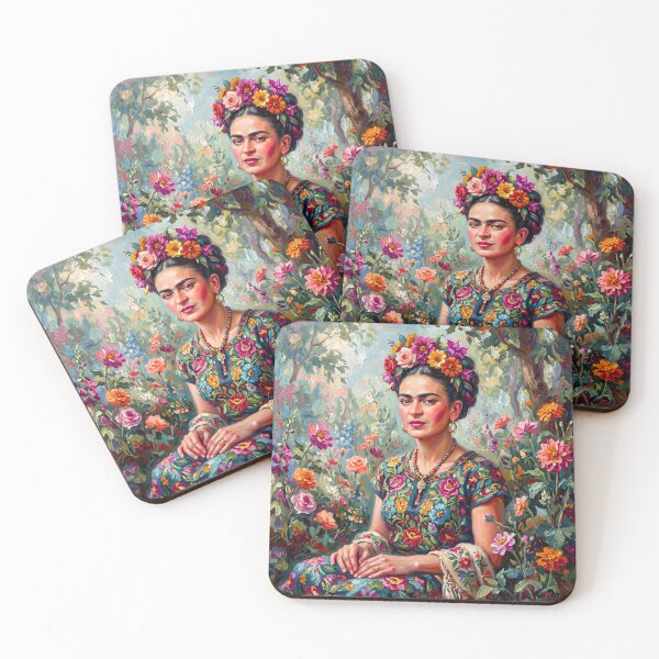 Item preview, Frida Kahlo Amidst Blossoms  designed and sold by FlowerSeller1.