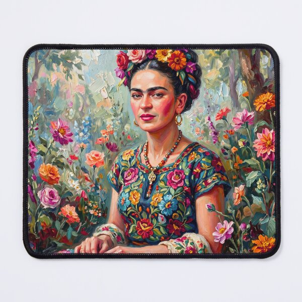 Item preview, Frida Kahlo Amidst Blossoms designed and sold by FlowerSeller1.