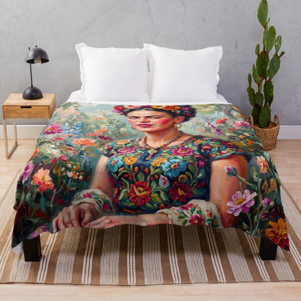 Item preview, Frida Kahlo Amidst Blossoms  designed and sold by FlowerSeller1.