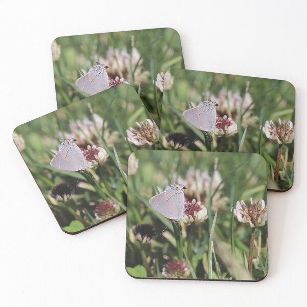 Item preview, Gary hairstreak on some clover flowers  designed and sold by WolfRaven Creations.