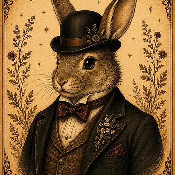 Artwork thumbnail, Dapper Rabbit by Midnight-Moss