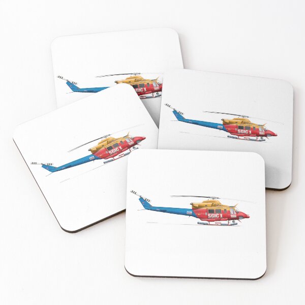Item preview, BELL 412 VH-NSV CHC SGIC 2001 designed and sold by Grubby Fingers Aircraft Illustration.
