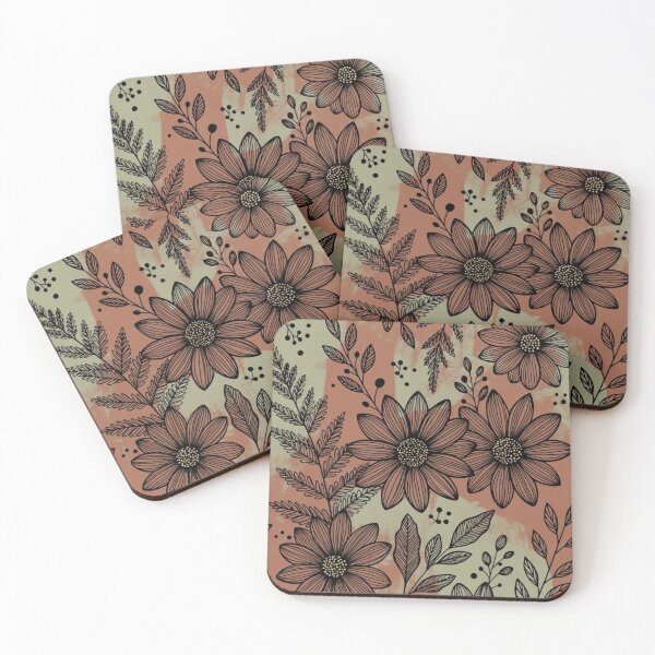 Item preview, Rustic Wildflower Botanical Pattern | Terracotta Floral Surface Design designed and sold by GalleryPeak.