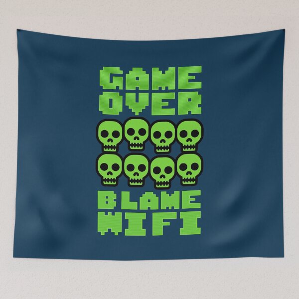 Item preview, Game Over Blame WiFi Retro Gamer designed and sold by NosandEdgy.
