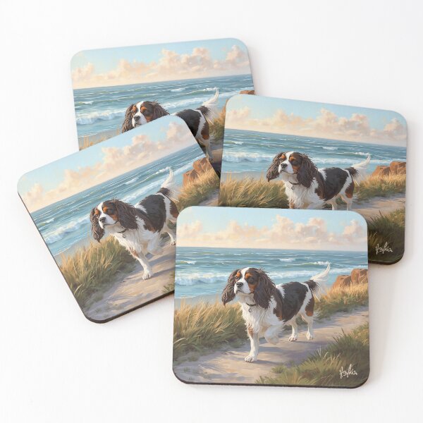 Item preview, Cavalier King Charles on a walk. designed and sold by VéVé's Place.