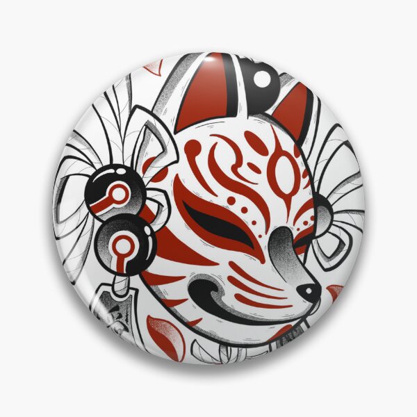 Artikelvorschau, Japanische Kitsune-Maske entworfen und verkauft von 7Delamancha.
