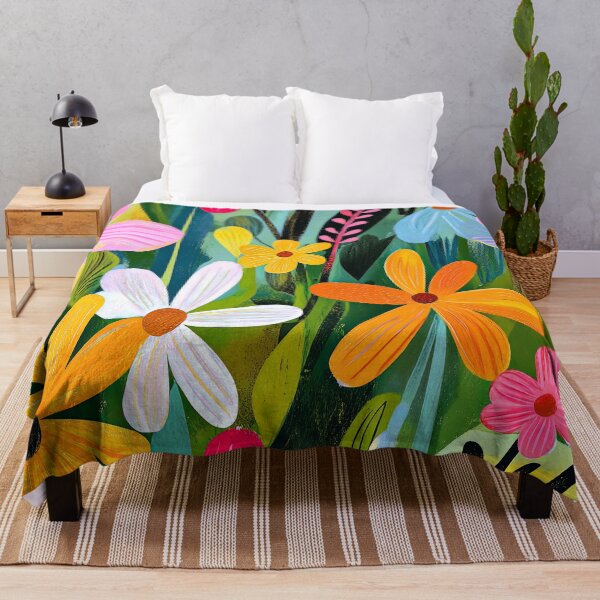 Item preview, Meadow Flowers In Vibrant Summer Colors Design Art designed and sold by DEC02.