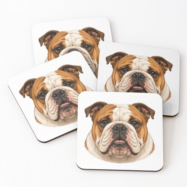 Item preview, Cute Bulldog Face Realistic Dog Portrait designed and sold by Anjonn Vibes Designs.