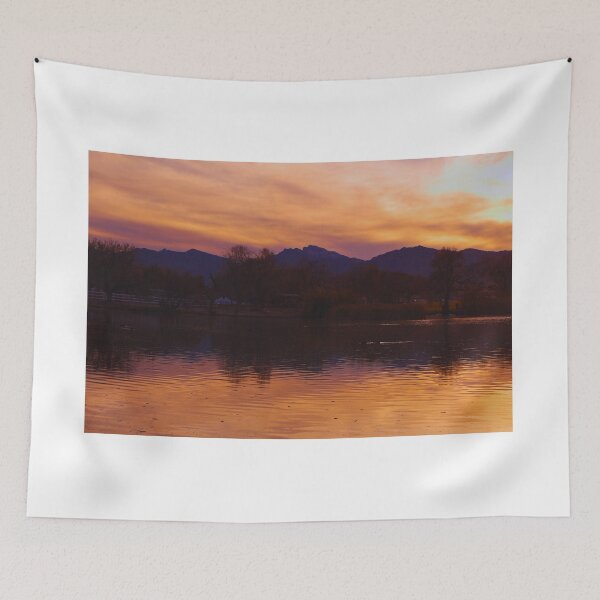Item preview, Serene Mountain Sunset Reflection designed and sold by Phakade's Photos.