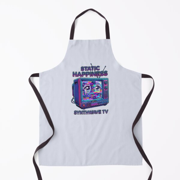 Item preview, Cute Retro CRT TV Smiling Static Glitch Pop Art Anime Eyes designed and sold by RetroRewind Studio.