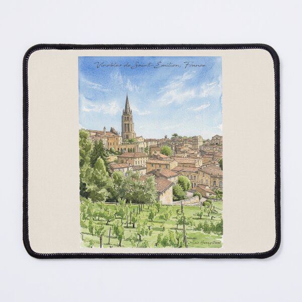 Item preview, Saint-Émilion Watercolor designed and sold by travelwitheric.