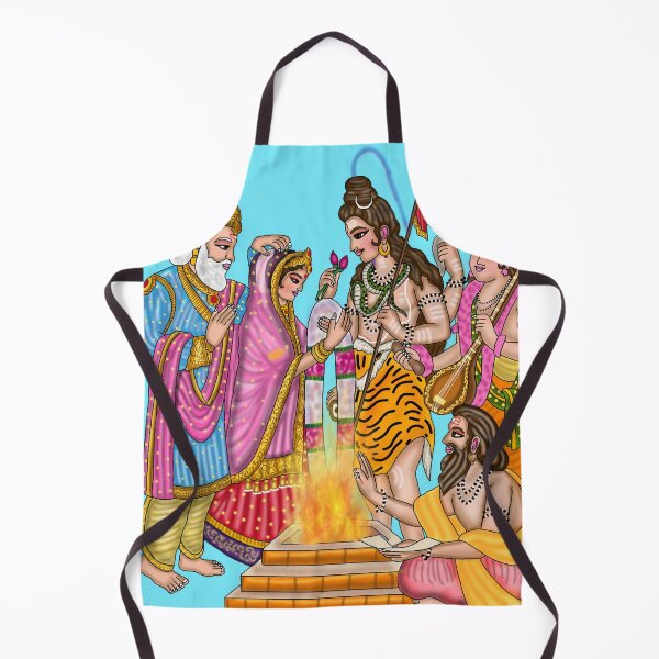 Item preview, Lord Shiva Marriage Artwork | Divine Wedding of Shiva and Parvati Digital Art designed and sold by Harshit_Digital_Arts.