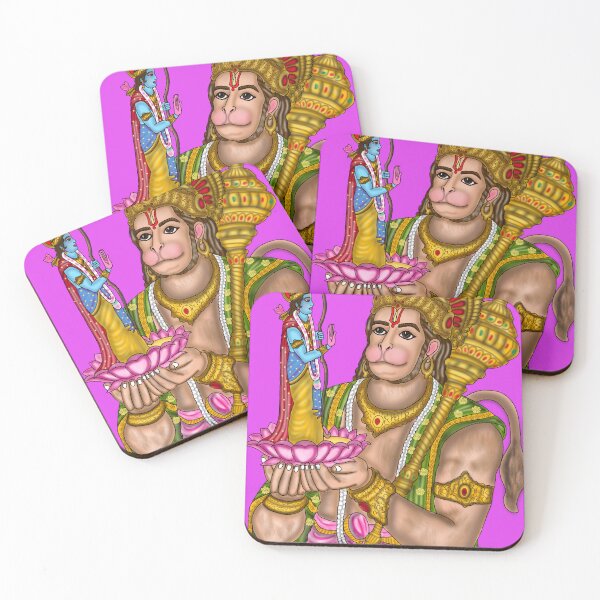 Item preview, Lord Rama and Hanuman Artwork | Sacred Hindu Devotional Digital Art designed and sold by Harshit_Digital_Arts.