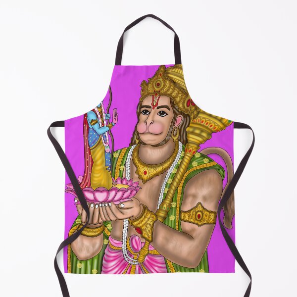 Item preview, Lord Rama and Hanuman Artwork | Sacred Hindu Devotional Digital Art designed and sold by Harshit_Digital_Arts.