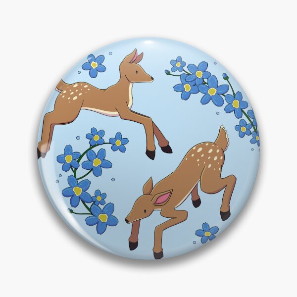 Item preview, Fawns with Forget Me Nots designed and sold by 1-rubberducky24.
