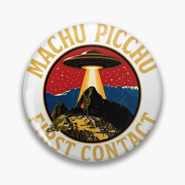 Item preview, Machu Picchu First Contact UFO Encounter designed and sold by DigiArt8Design.