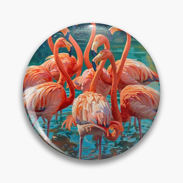 Item preview, Flamingos Dance in Water designed and sold by FlowerSeller1.
