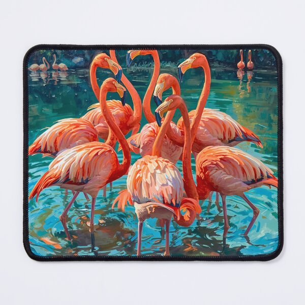 Item preview, Flamingos Dance in Water  designed and sold by FlowerSeller1.