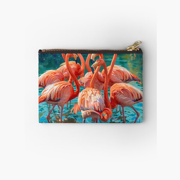 Item preview, Flamingos Dance in Water  designed and sold by FlowerSeller1.