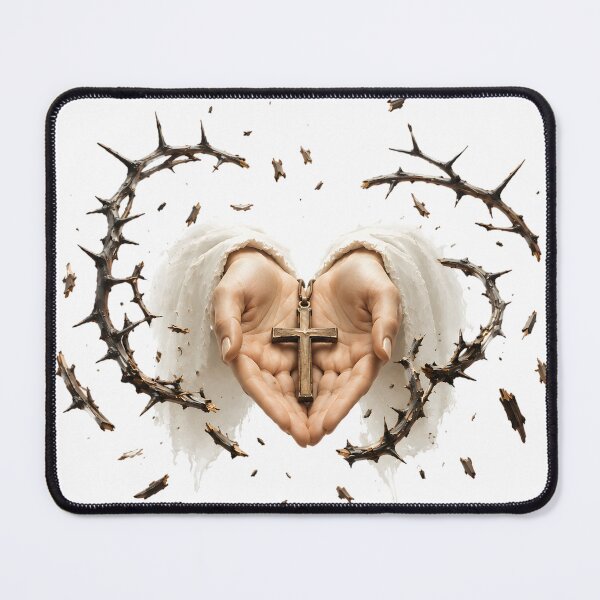 Item preview, Sacred Heart Cross Crown Thorns designed and sold by RRRShop.