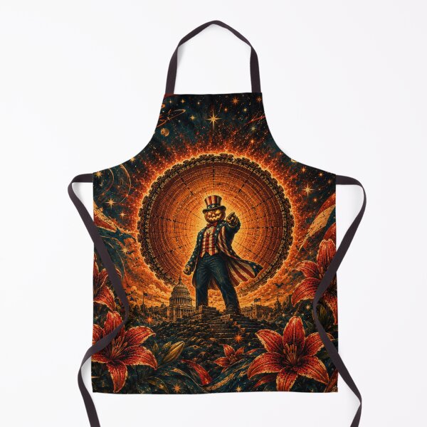Item preview, Headless Horseman Uncle Sam Pose – Patriotic Halloween Fantasy Art designed and sold by TheHorsemanRidesAgain.