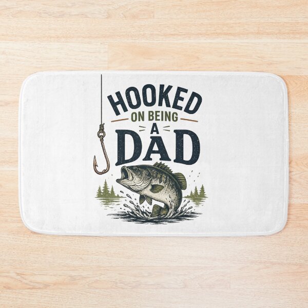 Item preview, Hooked on being a dad designed and sold by LuloCreative.
