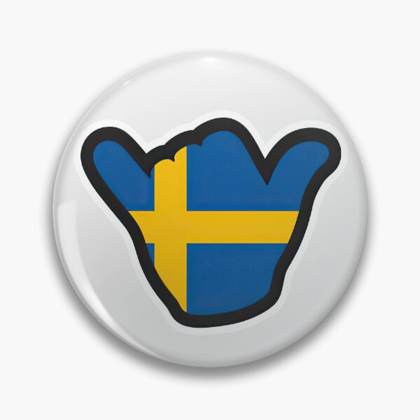 Item preview, Sweden Shaka Flag designed and sold by ShakaLife.org.