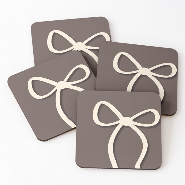 Item preview, Minimalist Ribbon Bow on Brown  designed and sold by Hrndz Store.