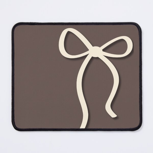 Item preview, Minimalist Ribbon Bow on Brown  designed and sold by Hrndz Store.