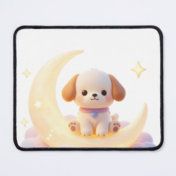 Item preview, Cute Moon Puppy Kawaii Dreamcore Design designed and sold by GoldenPaw Society.