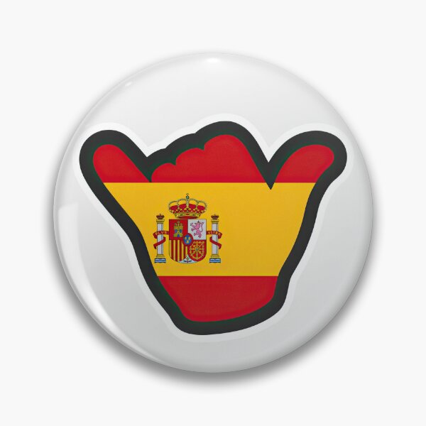 Item preview, Spain Shaka Flag designed and sold by ShakaLife.org.
