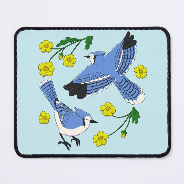 Item preview, Blue Jays with Buttercups designed and sold by 1-rubberducky24.