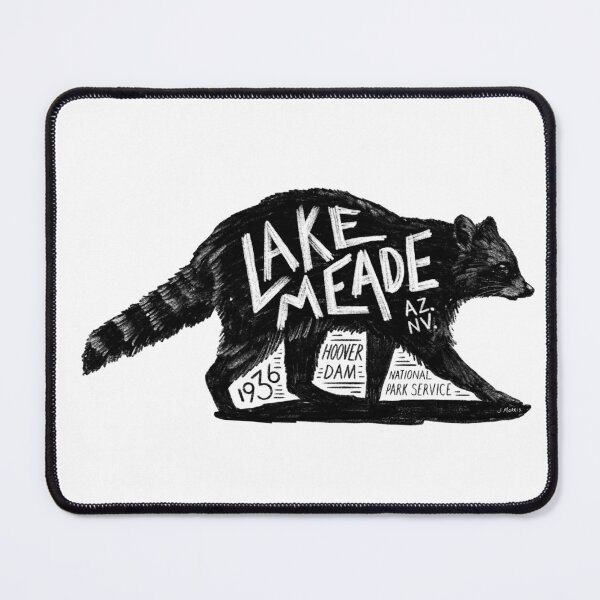 Item preview, Lake Meade Racoon Label designed and sold by John Morris Illustration.